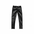 Pantaloni negri cu aspect de piele, 34