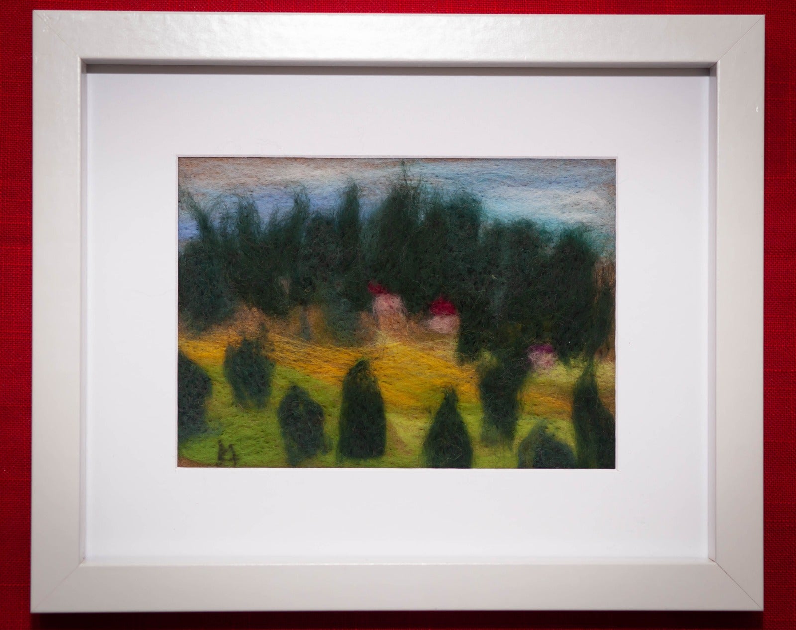 Tablou „Pădure în lumină caldă” - 28X34