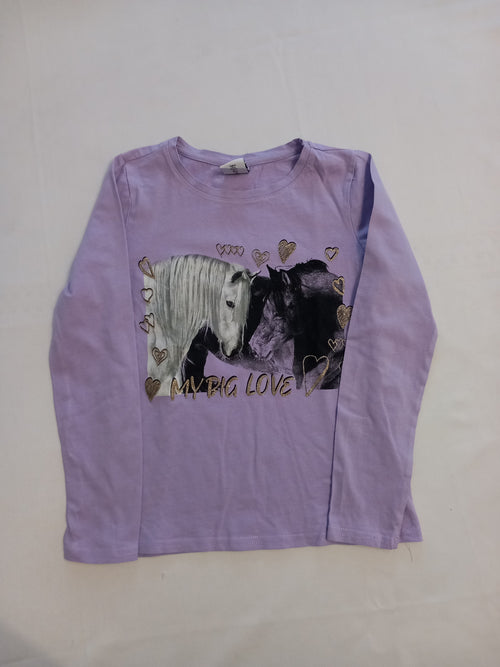 Bluză copii mov deschis, mărime 134/140