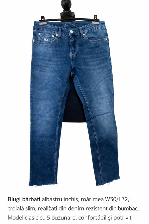 Blugi Tommy Jeans pentru bărbați albastru închis, mărime a