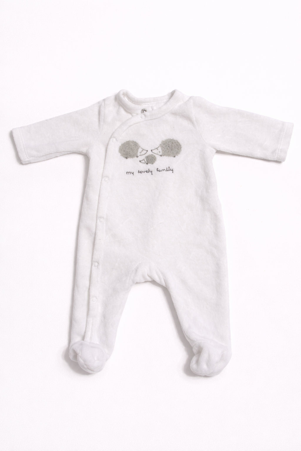 Șalopetă Inextenso bebe albă, mărime 56