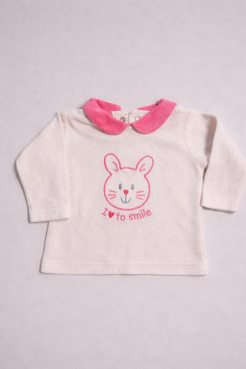 Bluză bebe albă, mărime 62