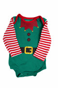 Body Inextenso pentru bebeluși verde cu tematică festivă (elf) 78