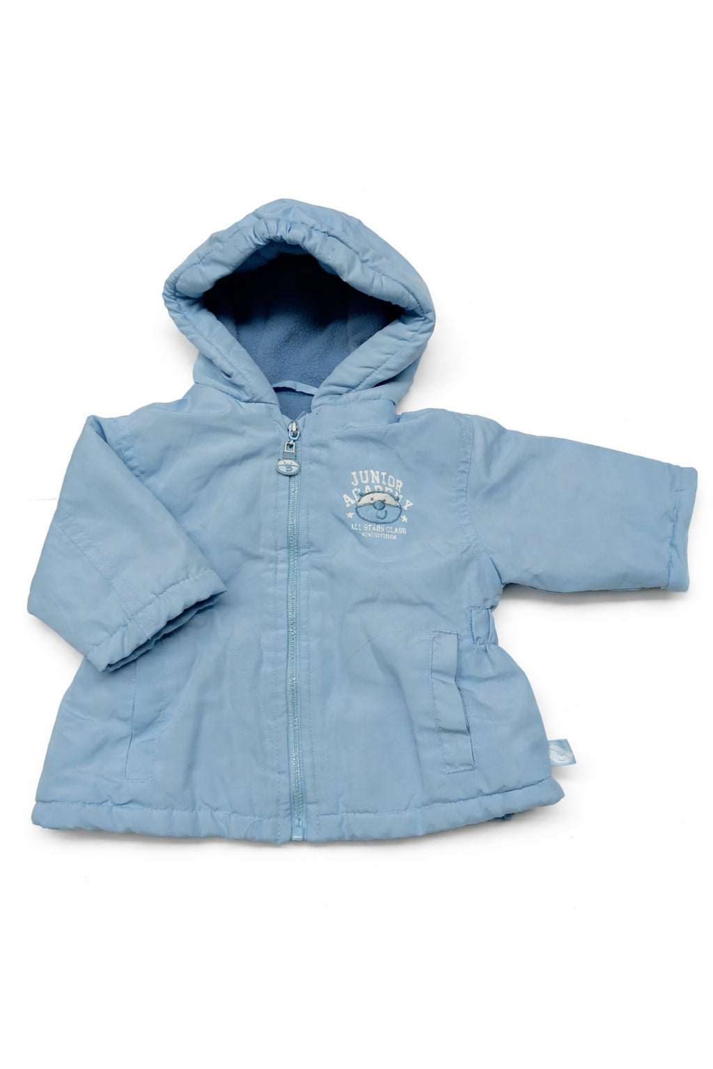 Geacă pentru bebeluși albastru deschis 62