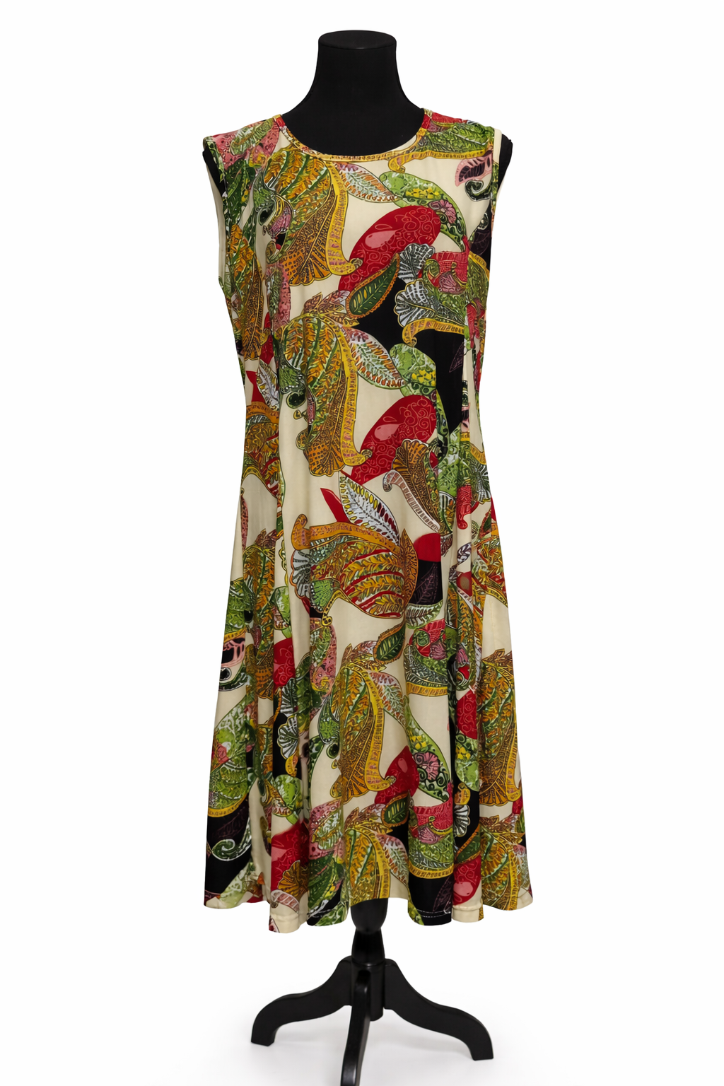 Rochie midi fără mâneci