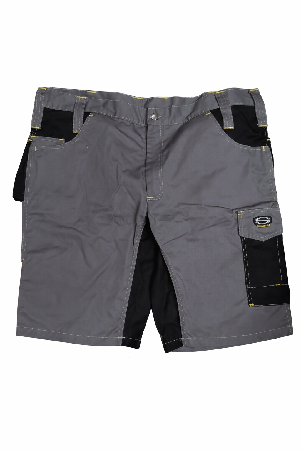 Pantaloni scurți de lucru bărbați, ESTI, gri cu inserții negre