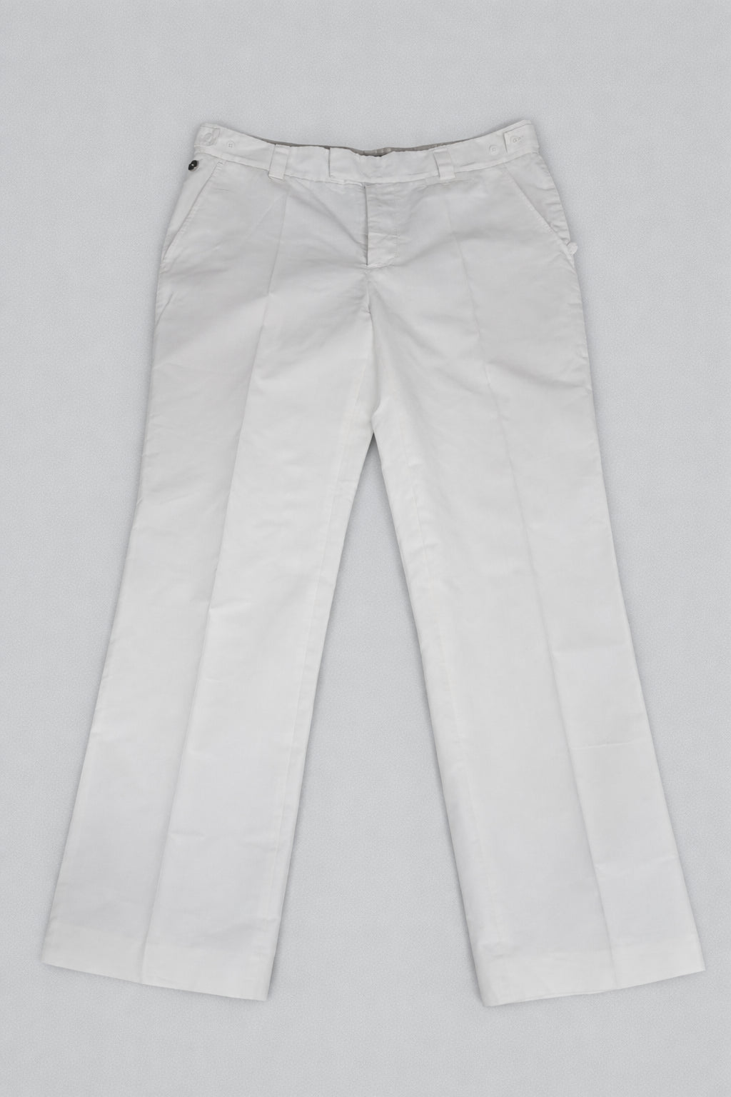 Pantaloni eleganți Tomy Hilfiger, culoare alb/off-white, mărime 36