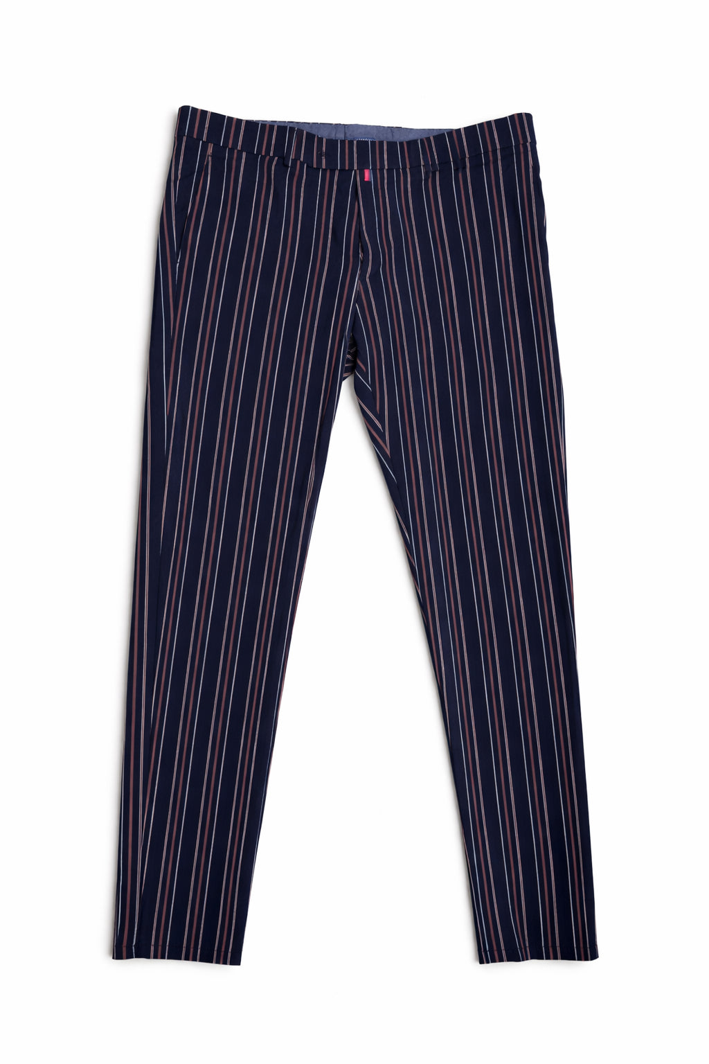 Pantaloni eleganți Westeros pentru bărbați, bleumarin cu dungi verticale, mărime 54