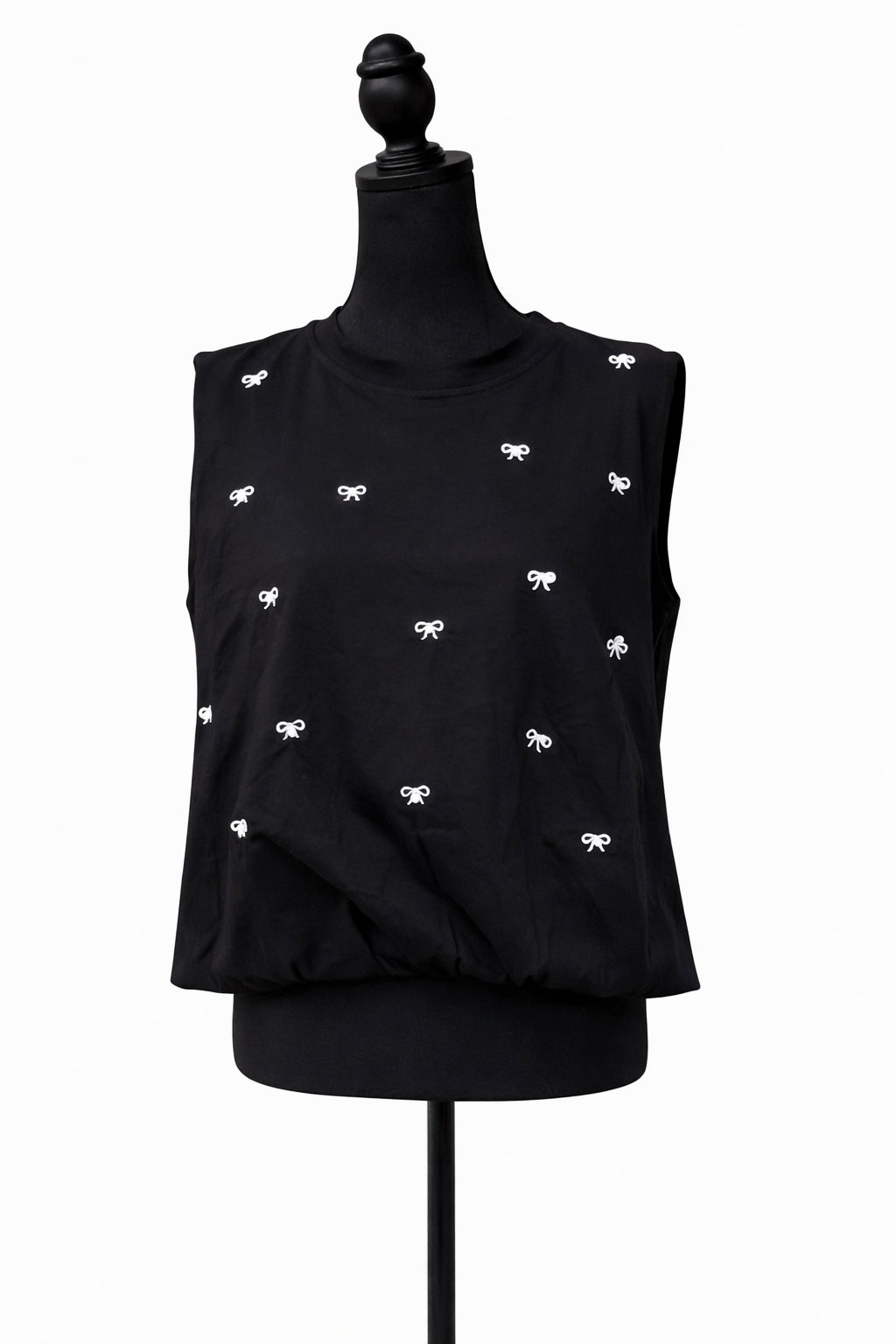 Tricou Be Good Miracle pentru femei, neagră fără mâneci