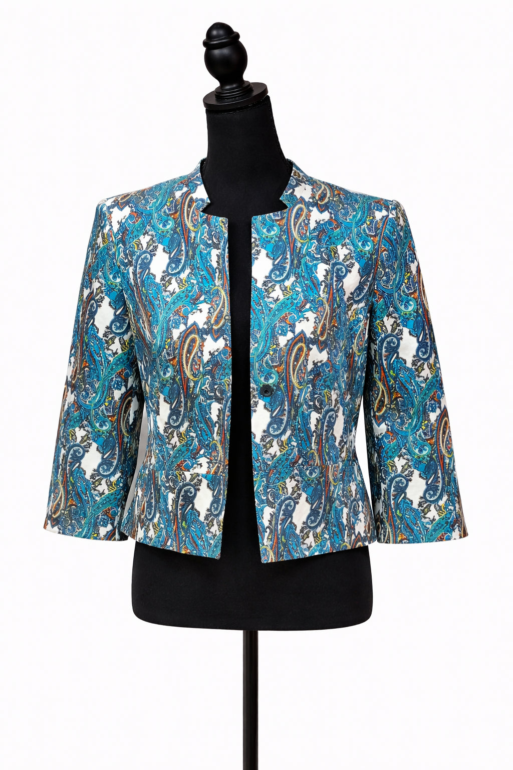 Sacou Till Fashion pentru femei, multicolor cu imprimeu paisley