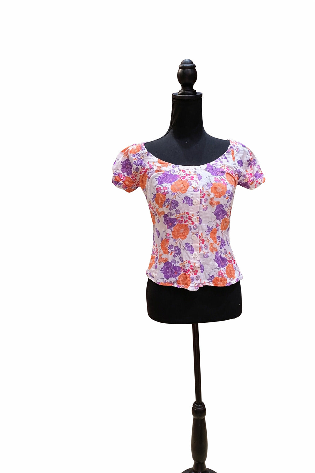 Bluză H&M pentru femei, cu imprimeu floral multicolor