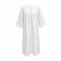 Rochie lungă albă damă, 3XL