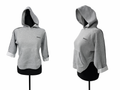 Hanorac Gri cu Glugă și Fleece – Copii, Mărime 128/134, Casual